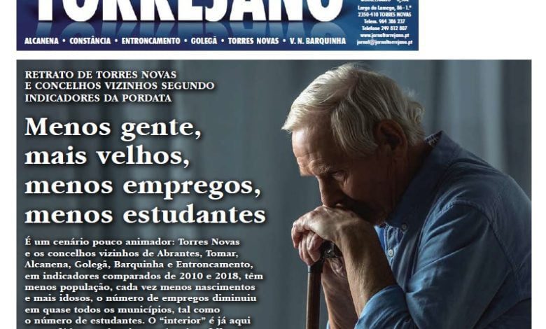 Menos gente, mais velhos, menos empregos e menos estudantes J T