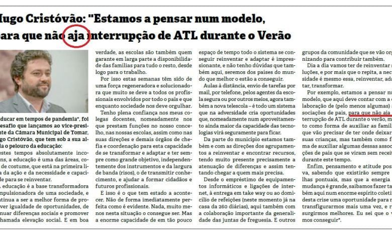 Aja ou haja? hugo crist