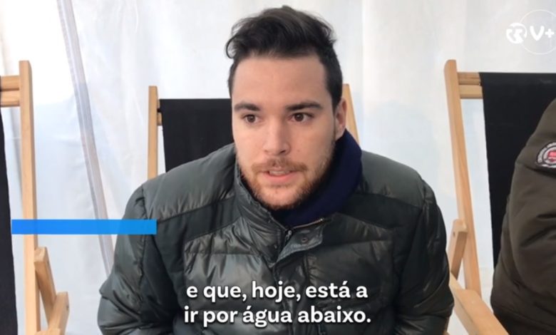 Empresário de Tomar em greve de fome sentiu-se mal academico christofh jose