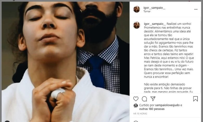 A mensagem emocionante do irmão da judoca Patrícia Sampaio judo patricia