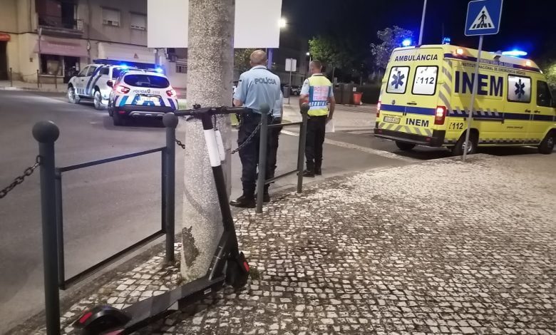 Mais um acidente com trotinetes em Tomar trotinetes IMG 20210606 214702