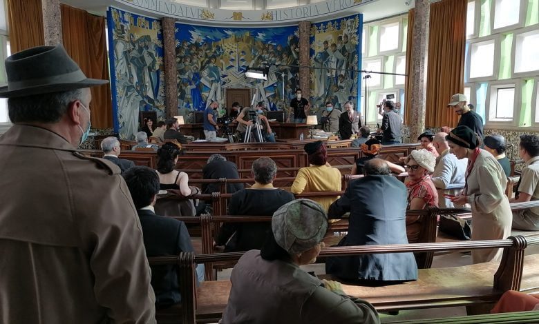 Telefilme para a RTP está a ser rodado em Tomar (c/ fotos) telefilme Ha de haver uma Lei IMG 20210727 172528