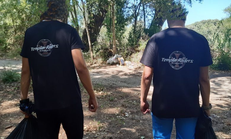 Grupo Templar Riders recolheu lixo no açude de pedra (c/ vídeo) lixo tEMPLAR RIDERS