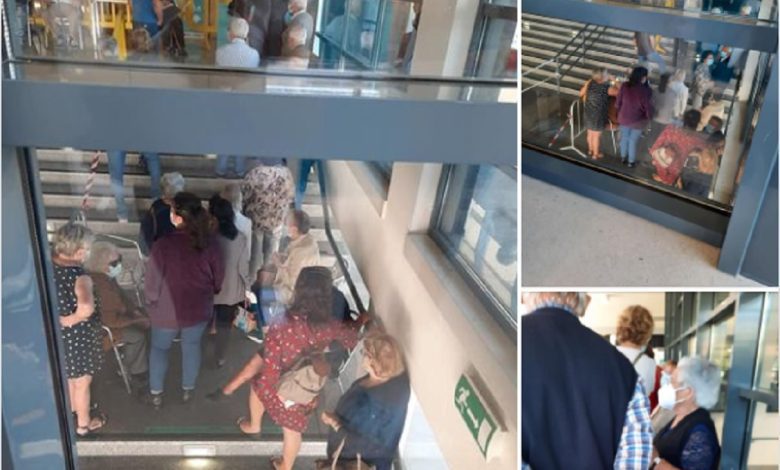 Não param as reclamações no centro de vacinação vacin 76543