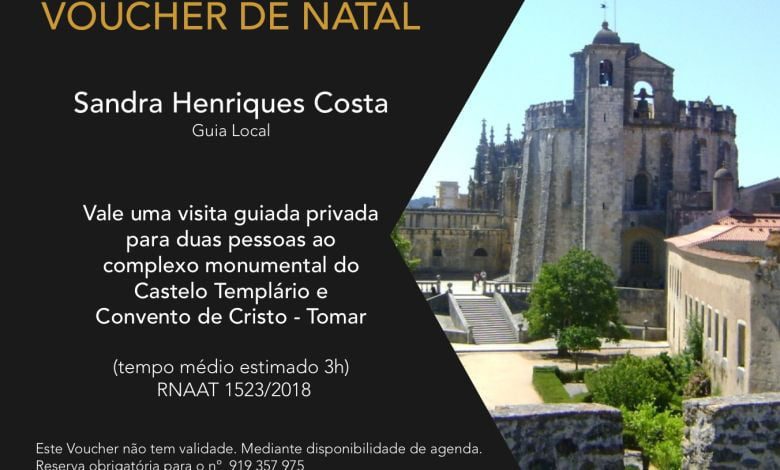 Ofereça uma visita guiada ao Convento de Cristo neste Natal voucher sandra Sem facebook 1