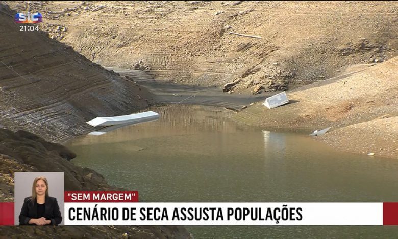 SIC emite reportagem especial sobre seca e Castelo de Bode seca castelo bode