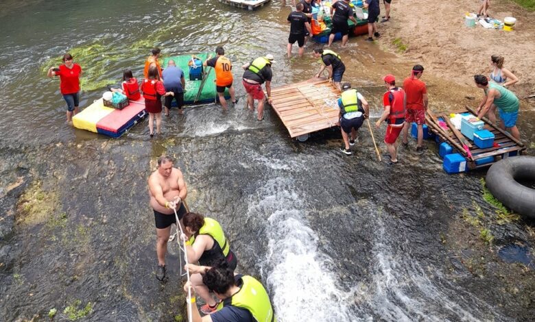 A aventura de descer o rio nabão em jangadas improvisadas (c/ fotos) descida do rio Nabao em jangadas improvisadas20220626 122726