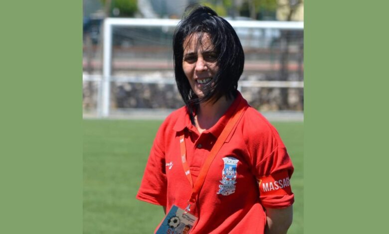 Massagista tomarense reconhecida por ajudar atleta da equipa adversária marta 217 5084700631711100338 n