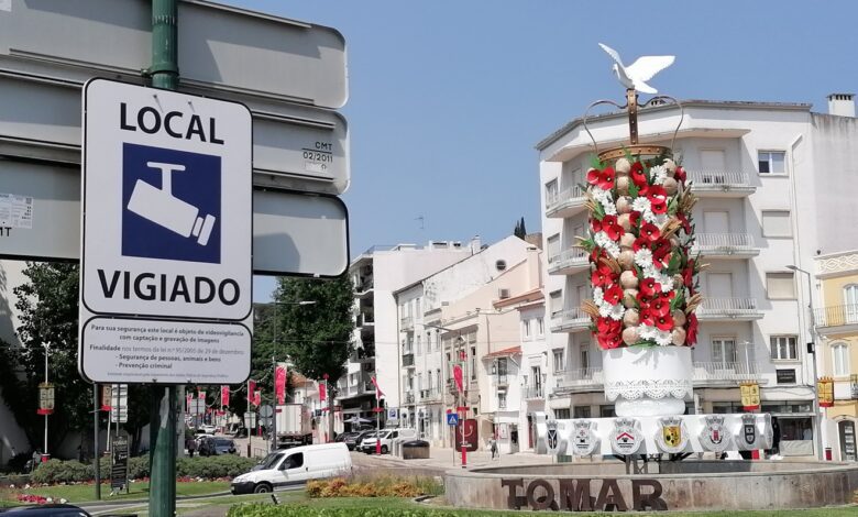 Sistema de videovigilância a funcionar em Tomar durante a festa dos Tabuleiros videovigilancia IMG 20230630 114044