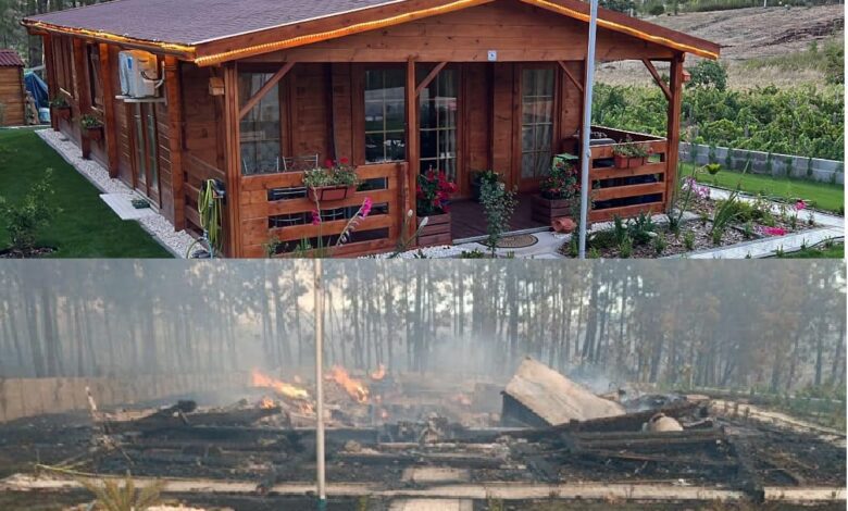 Incêndio em Proença-a-Nova destruiu casa de madeira casa 9306308064594552339 n