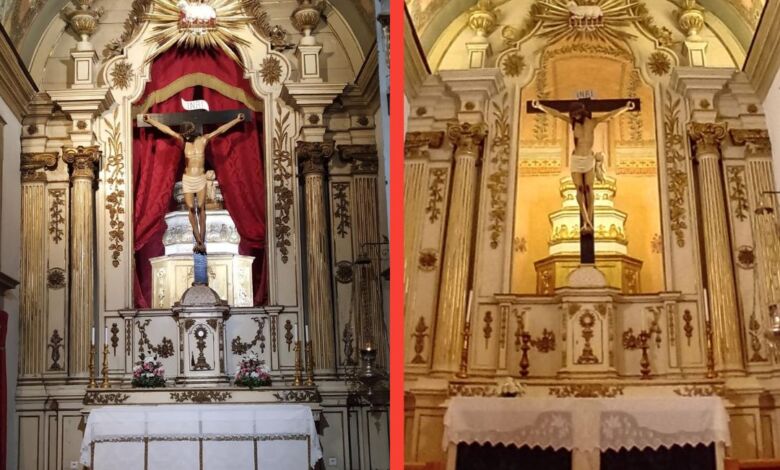 O “antes e depois” do restauro na igreja de S. João Baptista igreja s. joao capela 3093722 8482360503141657048 n