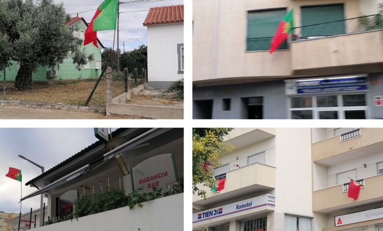 Euro 2024: cada vez mais bandeiras de Portugal nas ruas de Tomar (c/ fotos) bandeiras