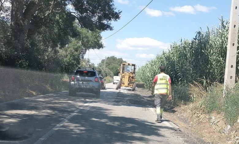 Infraestruturas de Portugal constrói algumas valetas em betão entre Golegã e Entroncamento IMG 20240710 153004