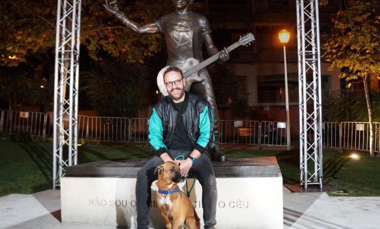 Foi um tomarense que fez a estátua de Zé Pedro (Xutos & Pontapés) barbosa 71217901013 7772881448362522178 n