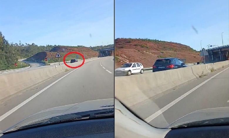 Carro em contramão no IC8 (c/ vídeo) ic8