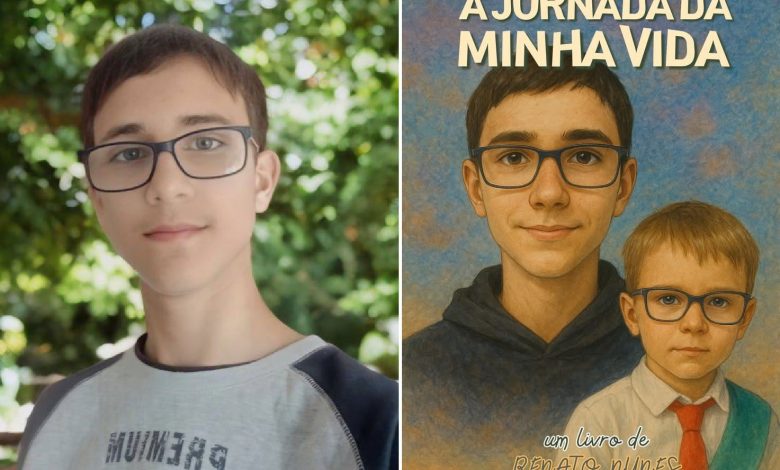 Ele está a escrever o seu primeiro livro aos 14 anos renato 890