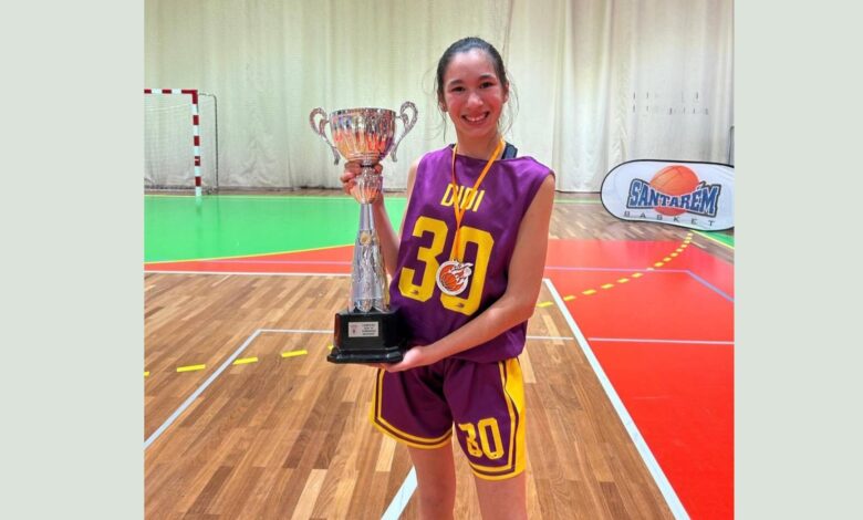 Basquetebol: atleta tomarense integra equipa campeã nacional Sub14F basket im