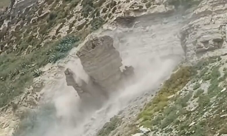 Derrocadas controladas na praia da Nazaré (c/ vídeo) nazare