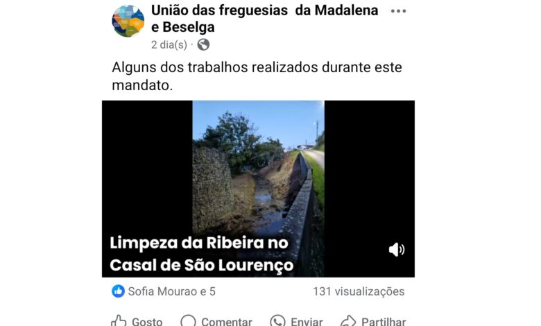 Junta de freguesia viola lei ao divulgar obras realizadas Screenshot 20250722 175959 Facebook 1