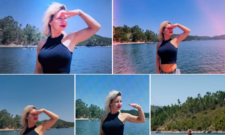 Luciana Abreu de férias em Ferreira do Zêzere luciana