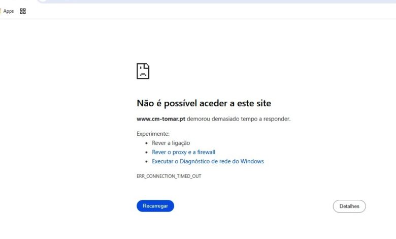 Sites de 11 câmaras da região sofrem apagão site cm