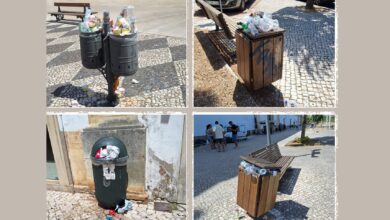 Domingo, dia de maior movimento turístico, e Tomar está assim lixo 1