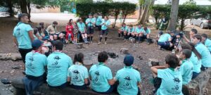 No espaco de Fogo de Conselho