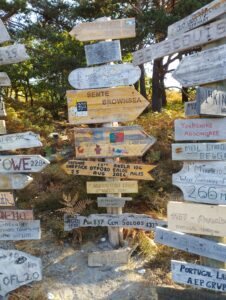 Tabueleta do nosso agrupamento em Brownsea