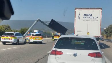 Despiste de camião provoca longas filas na A1 acident IMG 20251017 WA0011