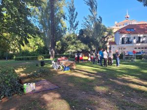 Dog yoga chega a Tomar: cães e tutores praticam juntos no Mouchão campanha animais 20251005 104622