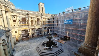 Já começou o restauro de dois claustros no Convento de Cristo claustro obra 20251009 165332
