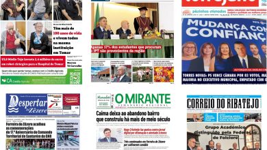 Capas dos jornais locais e regionais jorn
