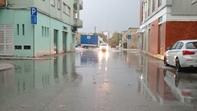 Mau tempo provoca inundações em Tomar inundac foto