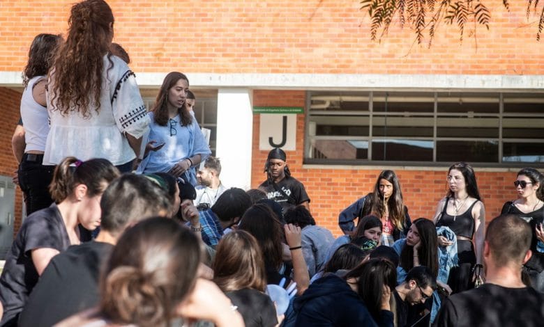 Alunos do curso de Fotografia do IPT em protesto ipt DSC1370