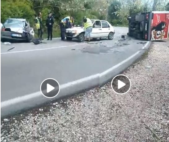 Acidente aparatoso na estrada das Algarvias (c/ vídeo) acident