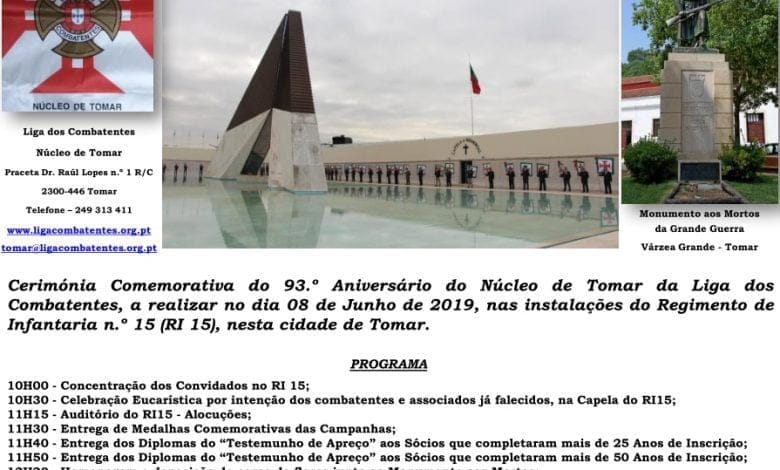 Liga dos Combatentes: Núcleo de Tomar comemora 93º Aniversário 8 6 liga Untitled