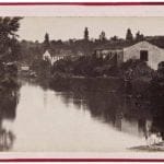 Rio Nabao e moinho fotografia de Antonio da Silva Magalhaes 1865 1875