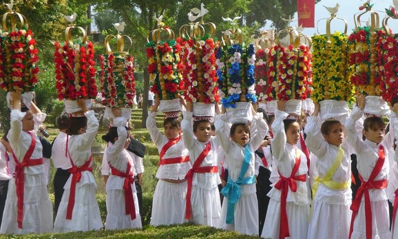 Festa dos Tabuleiros: hoje é o dia dos mais pequenos cortejo dos rapazes 2015 jose matias 126344203098007542 n