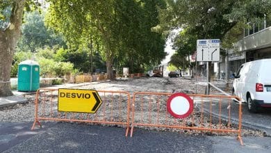 obras na av. Nuno Alvares Pereira em Tomar IMG 20190724 095033