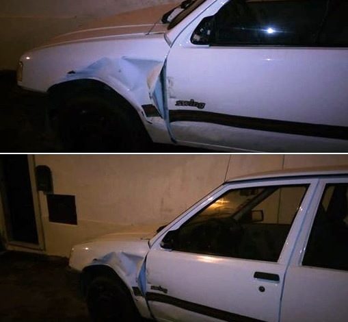 Chocaram contra carro e fugiram carro choque asseiceira