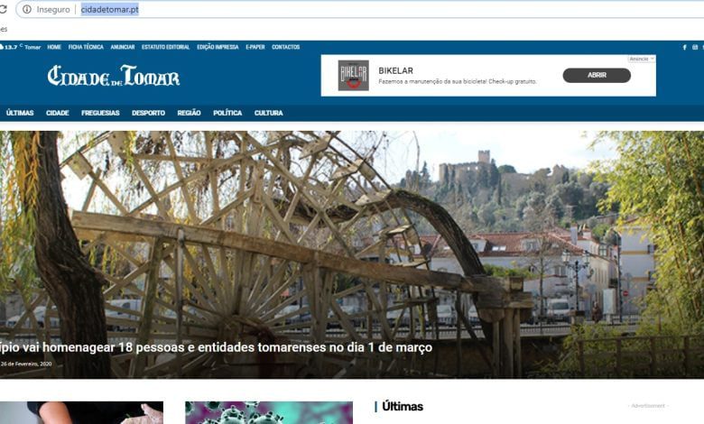 Jornal Cidade de Tomar tem novo site site cdt