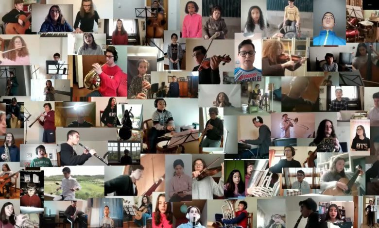 Alunos de música gravam tema a partir de casa (c/ vídeo) gualdim pais musica2