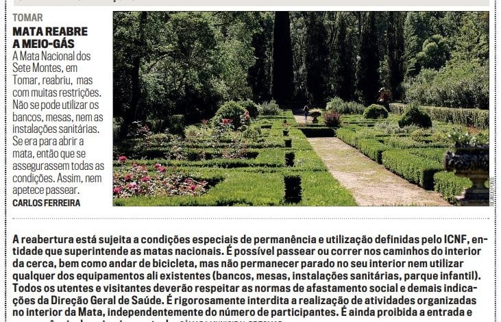 Mata dos Sete Montes na “Caixa de Reclamações” mata cm