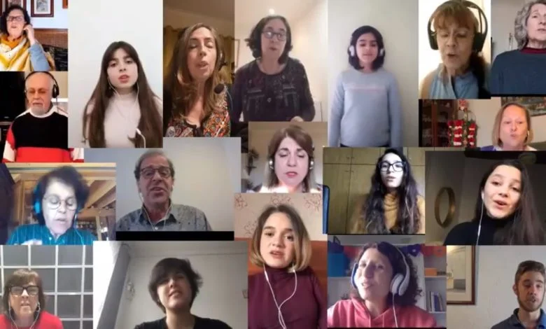 Agrupamento Nuno de Santa Maria junta comunidade escolar a cantar musica liceu covid