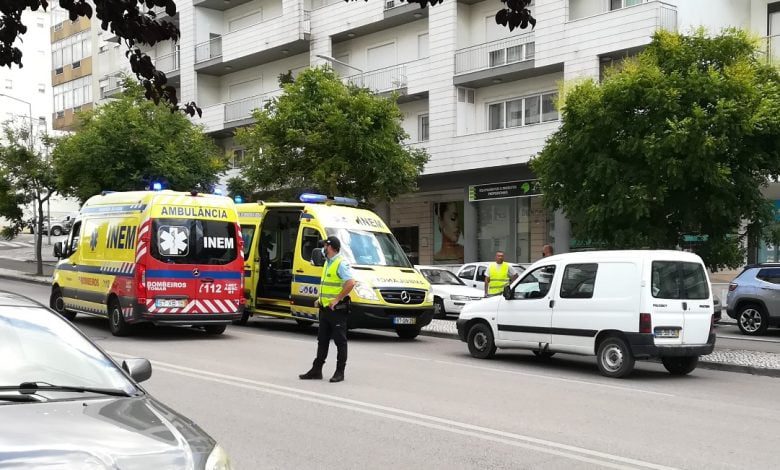 Idosa atropelada fora da passadeira em Tomar acidente IMG 20200616 133733