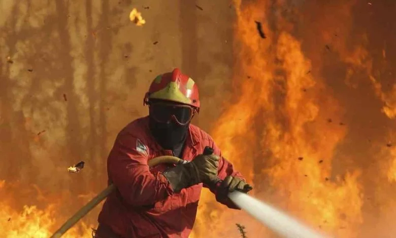 Incêndio já dominado na quinta dos Pegões bombeiros incendio