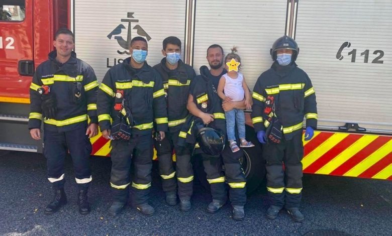 Bombeiro tomarense ajuda a salvar menina bombeiros nelson 145595 456893073722482531 n
