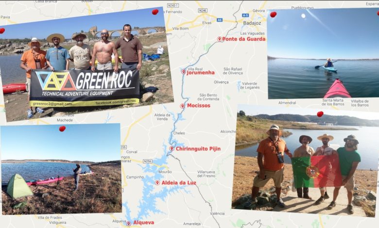 Cinco dias a remar no rio Guadiana canoa JPG