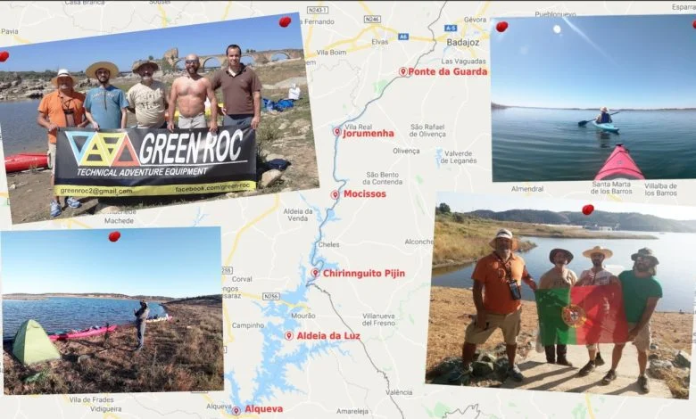 Cinco dias a remar no rio Guadiana canoa JPG