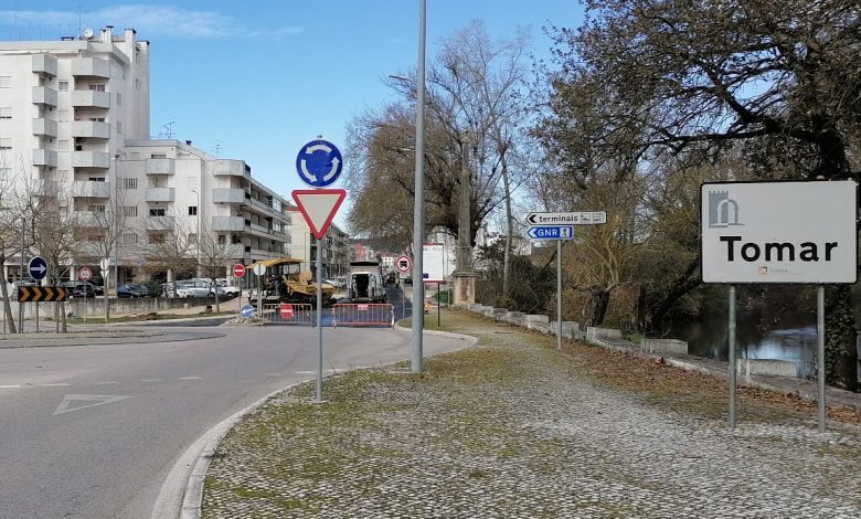 Pandemia não abrandou criação de empresas em Tomar obras Tomar av. Nuno alvares pereira IMG 20210108 132031
